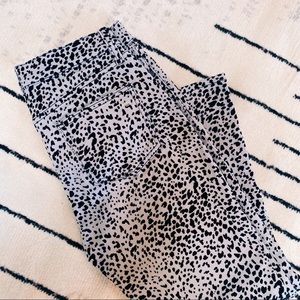 Rag & Bone Cropped Flare Leopard Jeans